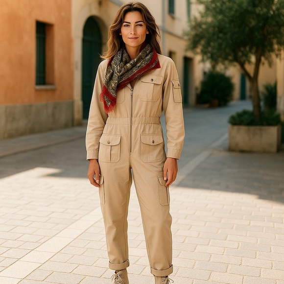 refuge Pants - Refuge Kaki Jumpsuit SZM